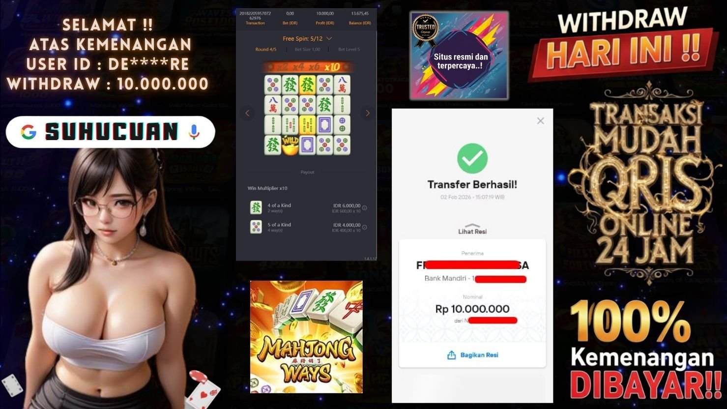 SUHUCUAN JACKPOT SLOT MAHJONG WAYS